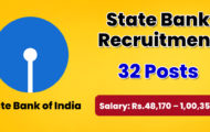 SBI Recruitment 2022 – Apply Online for 32 Executive Posts