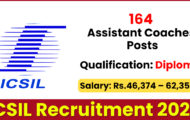 ICSIL Recruitment 2022 – Apply Online for 164 Assistant Coaches Posts