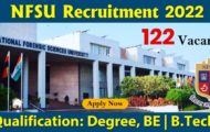 NFSU Recruitment 2022 – Apply 122 Non-Teaching Posts