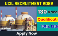 UCIL Recruitment 2022 – Apply 130 Mining Mate, Driver Posts