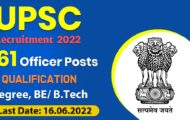 UPSC Recruitment 2022 – Apply Online for 161 Officer Posts