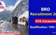 BRO Recruitment 2022 – Apply Offline For 876 Multi-Skilled Worker Posts