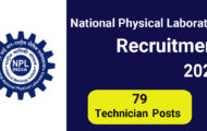 NPL Recruitment 2022 – Apply Offline for 79 Technician Posts