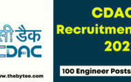 CDAC Recruitment 2022 –  Walk-In-Interview for 100 Engineer Posts