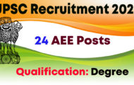 UPSC Recruitment 2022 – Apply Online for 24 Executive Engineer Posts