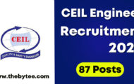 CEIL Recruitment 2022 – Apply Email for 87 Engineer Posts