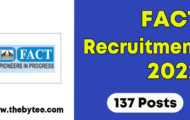 FACT Recruitment 2022 – Apply Online for 137 Technician Posts