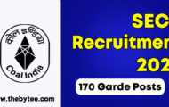 SECL Recruitment 2022 – Apply Email for 170 Garde C Posts