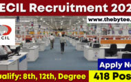 BECIL Recruitment 2022 – Apply Online for 418 MTS & Technician Posts