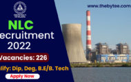 NLC Recruitment 2022 – Apply Online For 226 Engineer Posts