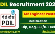 PDIL Recruitment 2022 – Apply Online for 132 Engineer Posts