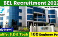 BEL Recruitment 2022 – Apply Offline for 100 Engineers Post
