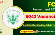 FCI Recruitment 2022 – Apply Online For 5043 Category-III Posts