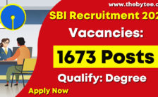 SBI Recruitment 2022 – Apply Online for 1673 Probationary Officer Posts